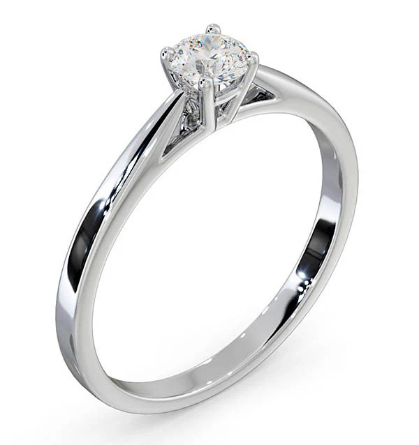 Engagement Ring Elysia 0.33ct Lab Diamond H/Si in Platinum - Image 2