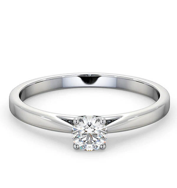 Engagement Ring Elysia 0.33ct Lab Diamond H/Si in Platinum - Image 3