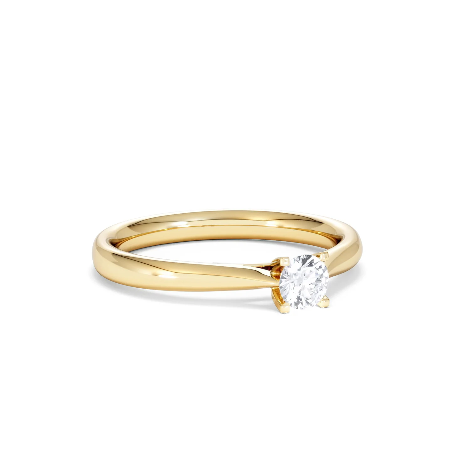 Engagement Ring Grace 0.25ct Lab Diamond G/Vs in 18K Gold - Image 14