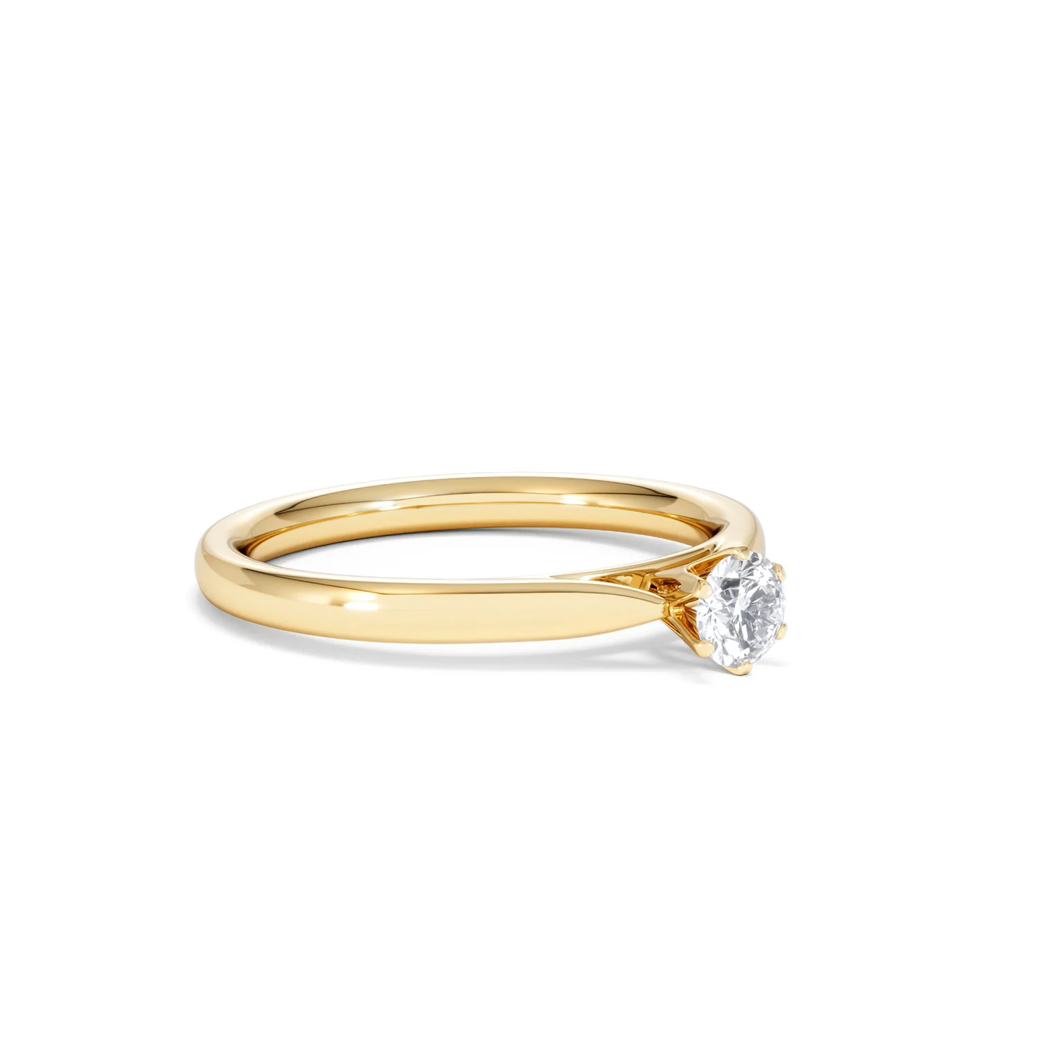 Engagement Ring High Set Chloe 0.25ct Lab Diamond G/Vs in 18K Gold - Image 17