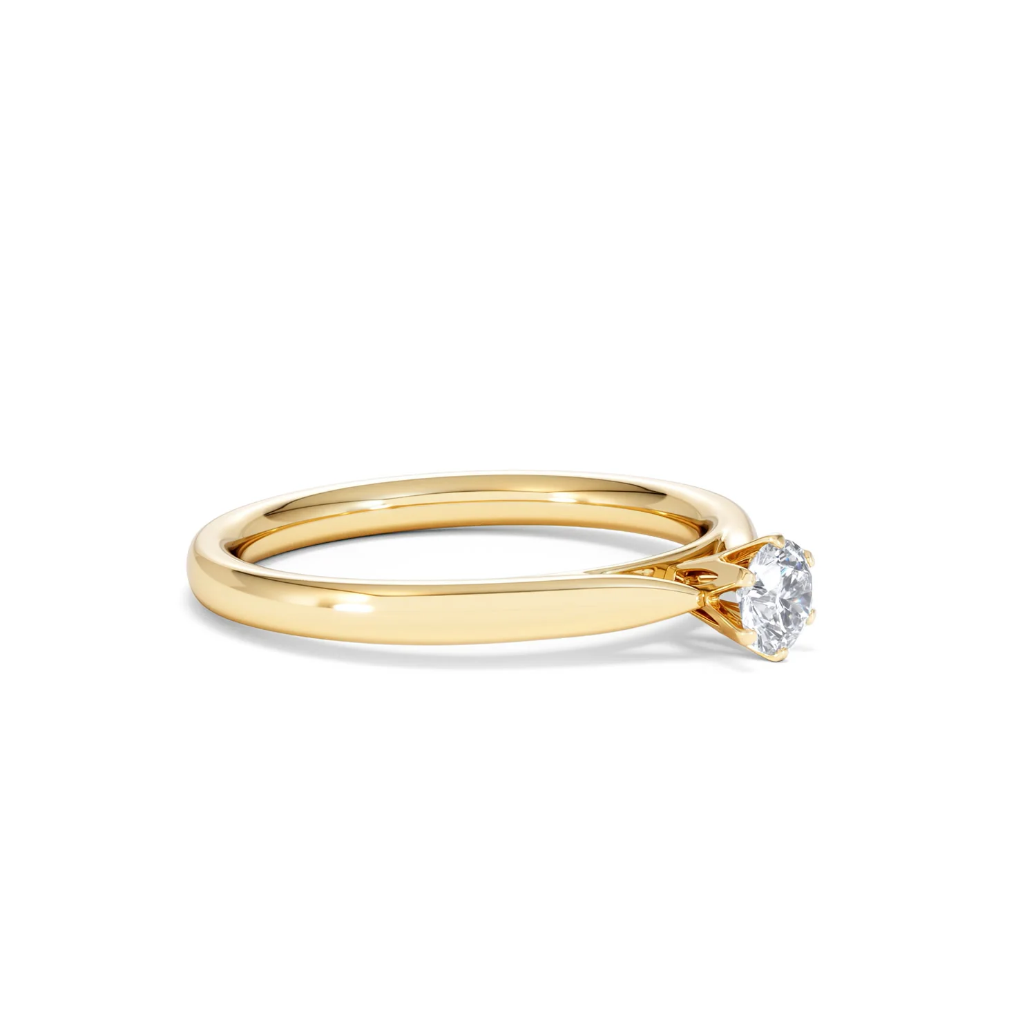 Engagement Ring High Set Chloe 0.25ct Lab Diamond G/Vs in 18K Gold - Image 19