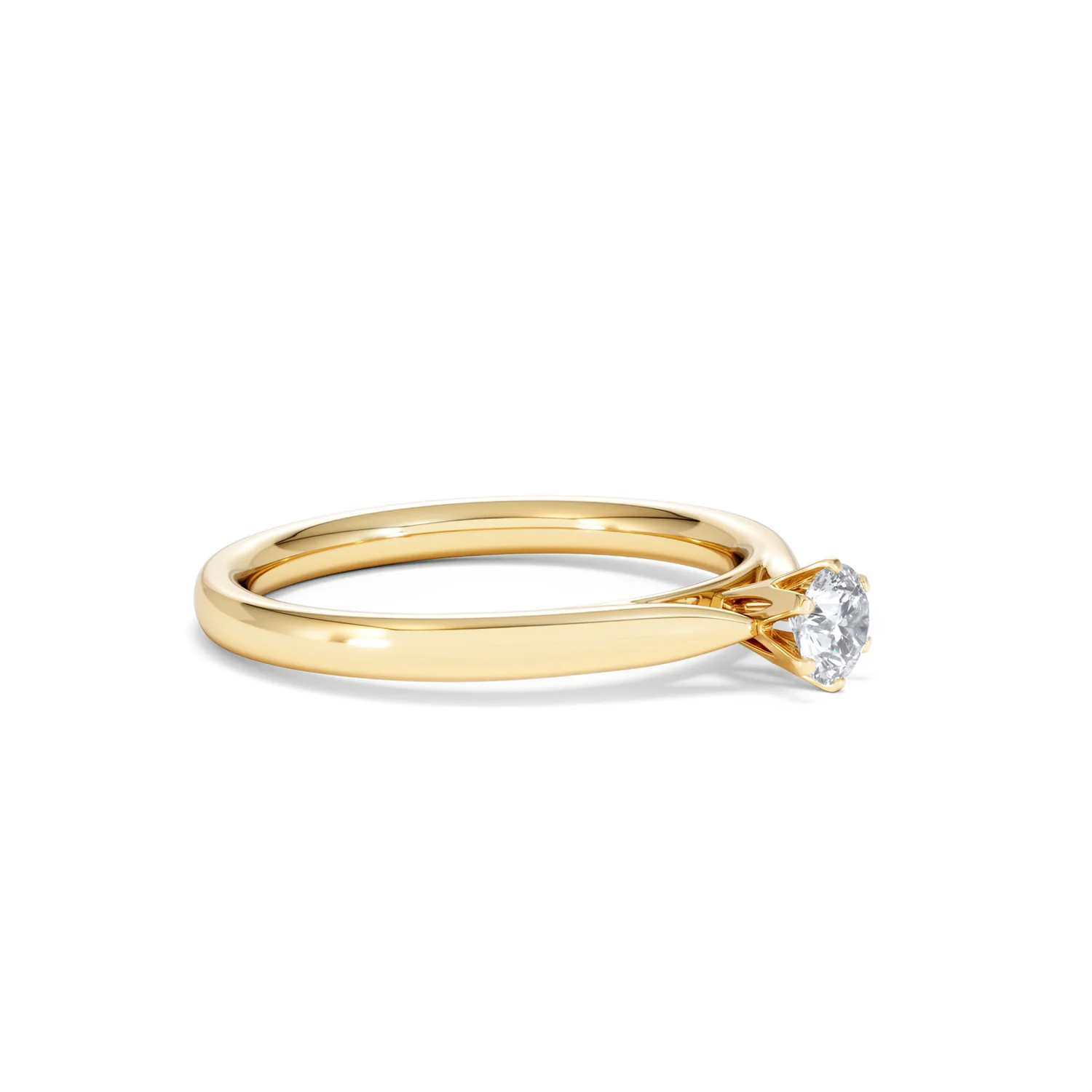 Engagement Ring High Set Chloe 0.25ct Lab Diamond G/Vs in 18K Gold - Image 20