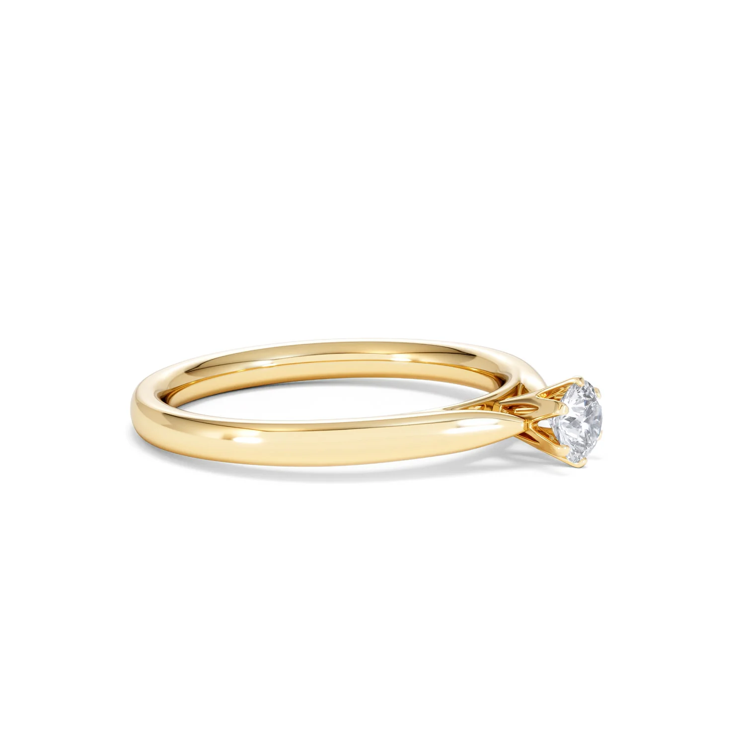 Engagement Ring High Set Chloe 0.25ct Lab Diamond G/Vs in 18K Gold - Image 21