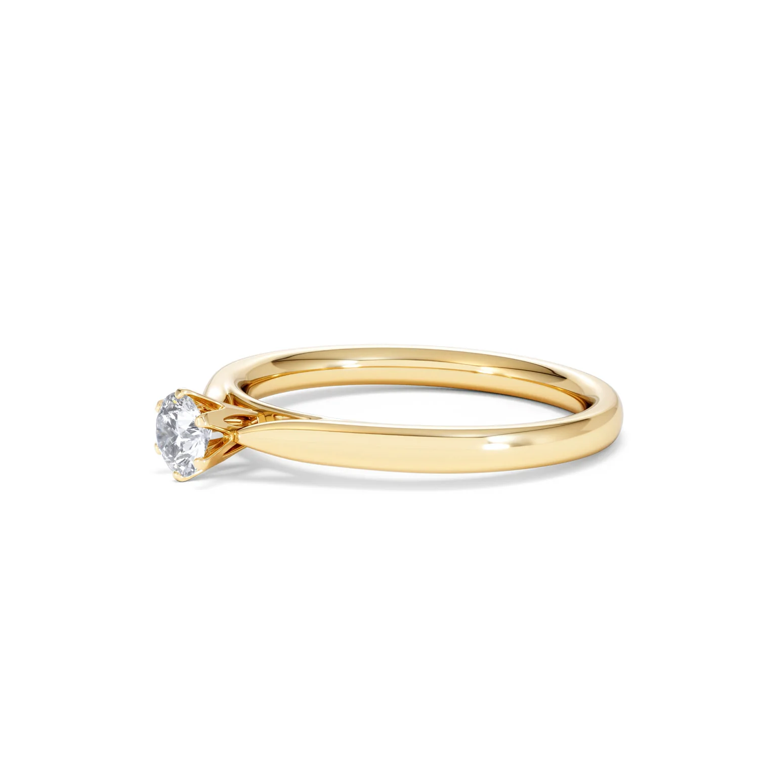 Engagement Ring High Set Chloe 0.25ct Lab Diamond G/Vs in 18K Gold - Image 76