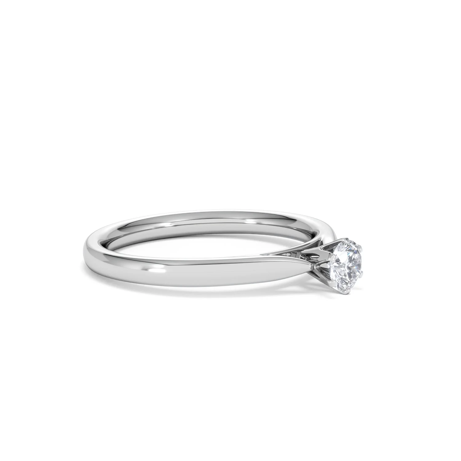 Engagement Ring High Set Chloe 0.25ct Lab Diamond G/Vs in 18KW Gold - Image 19