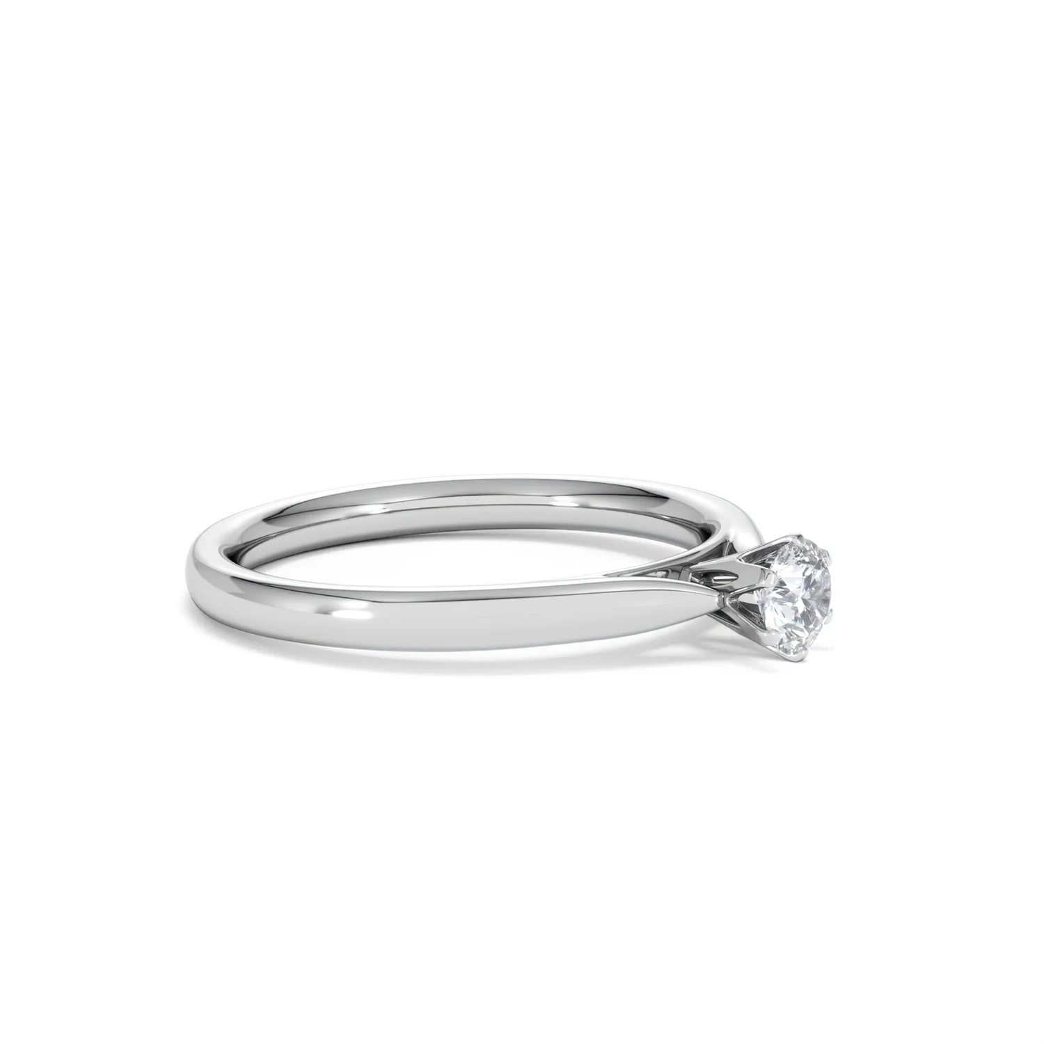 Engagement Ring High Set Chloe 0.25ct Lab Diamond G/Vs in 18KW Gold - Image 20