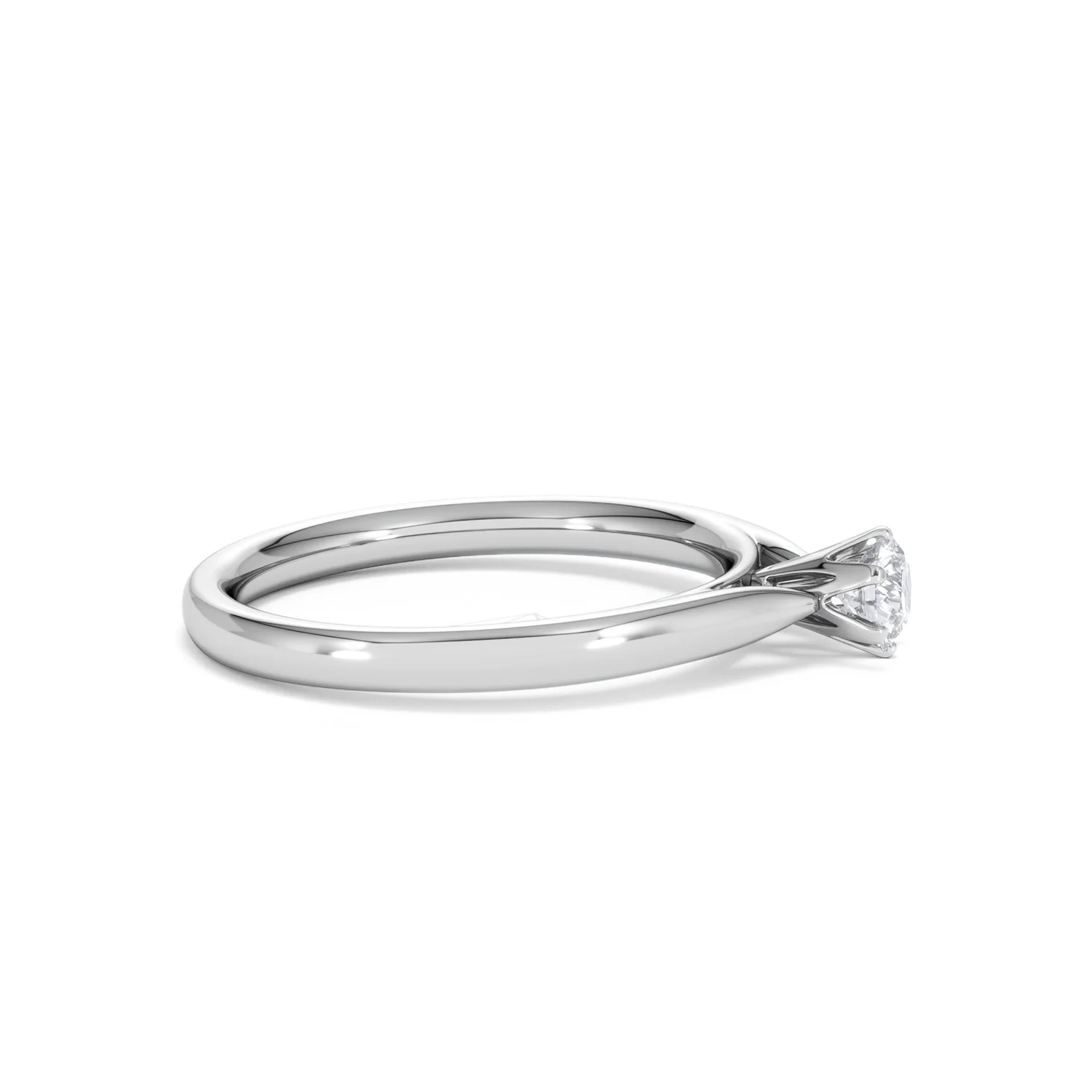 Engagement Ring High Set Chloe 0.25ct Lab Diamond G/Vs in 18KW Gold - Image 25
