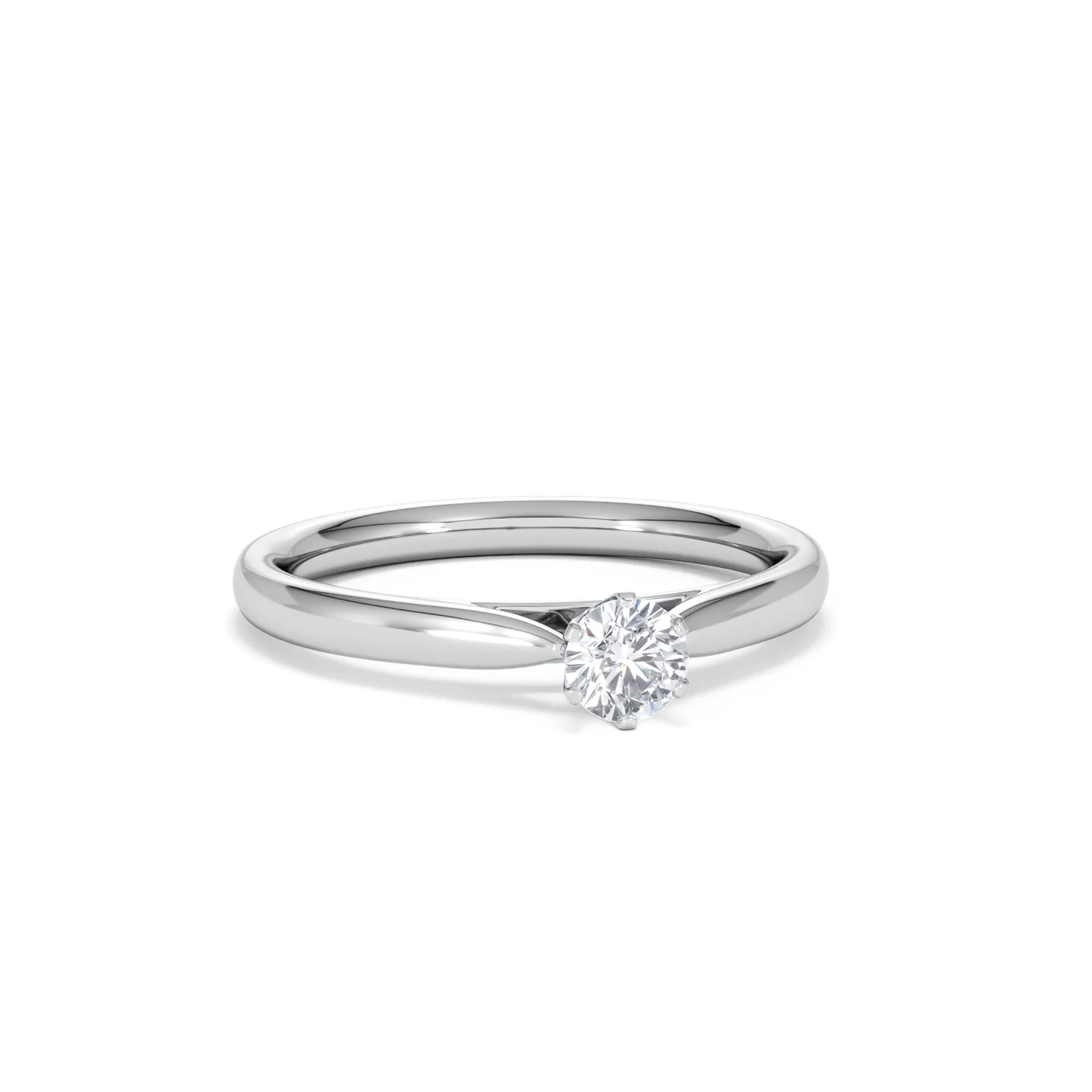 Engagement Ring High Set Chloe 0.25ct Lab Diamond G/Vs in Platinum - Image 11