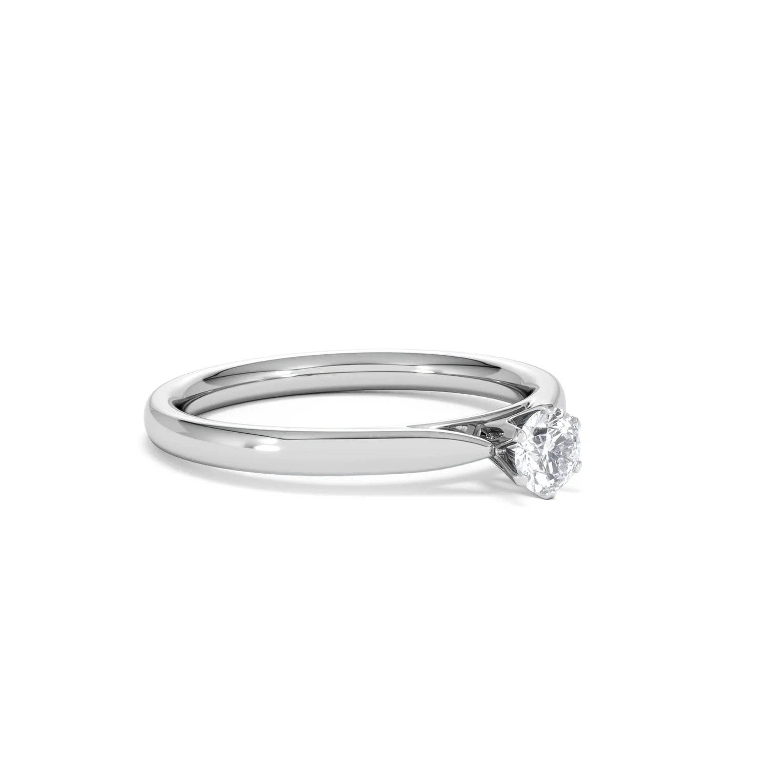 Engagement Ring High Set Chloe 0.25ct Lab Diamond G/Vs in Platinum - Image 17