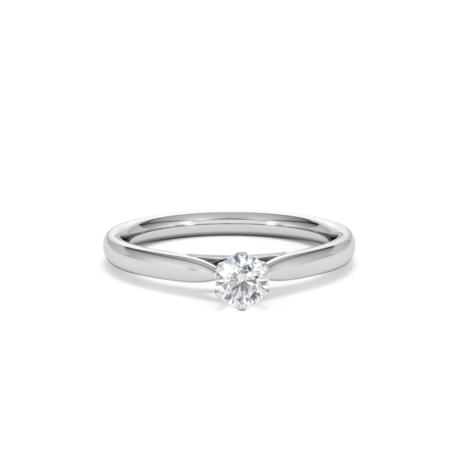 Engagement Ring High Set Chloe 0.25ct Lab Diamond G/Vs in Platinum - Image 9