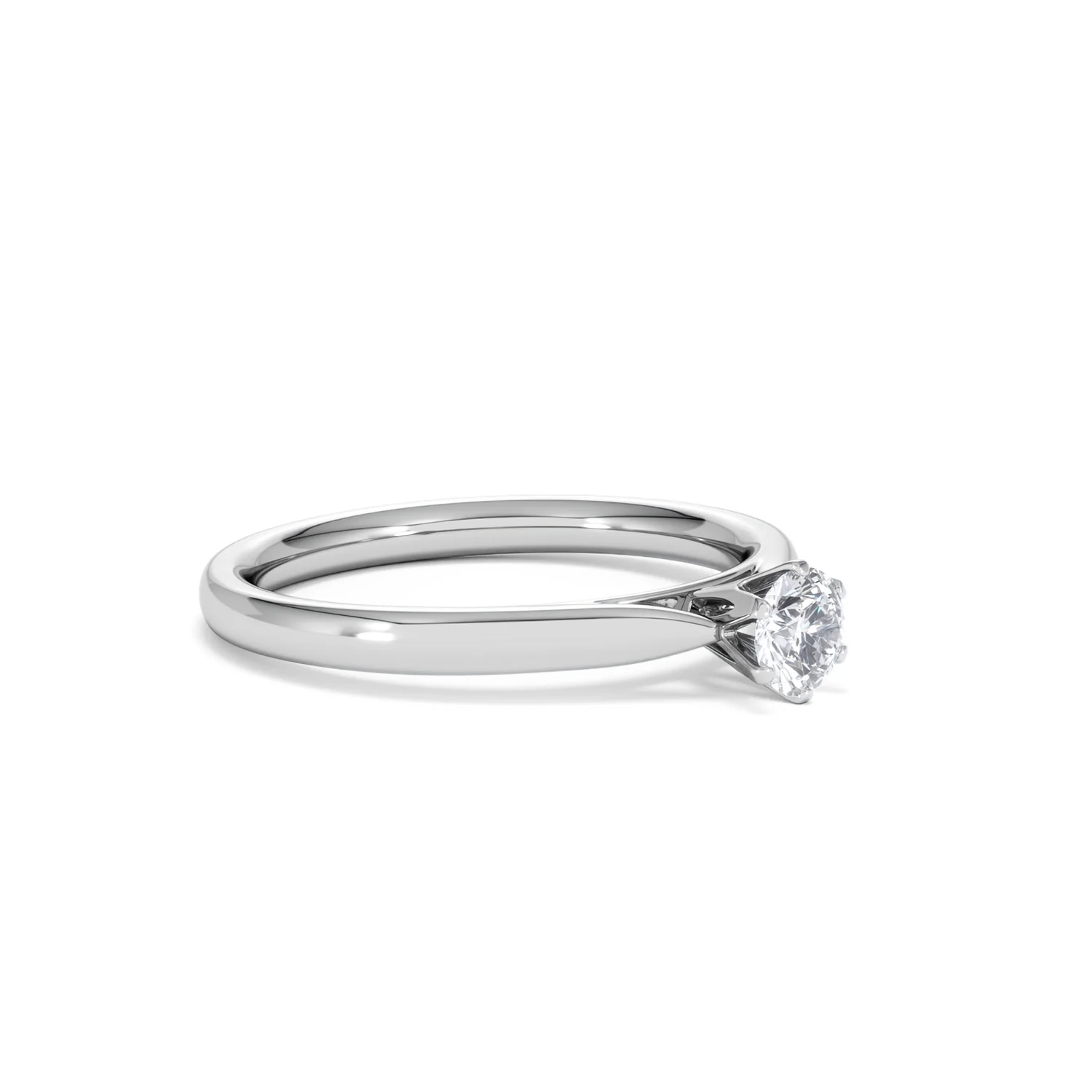 Engagement Ring High Set Chloe 0.33ct Lab Diamond G/Vs in 18KW Gold - Image 18