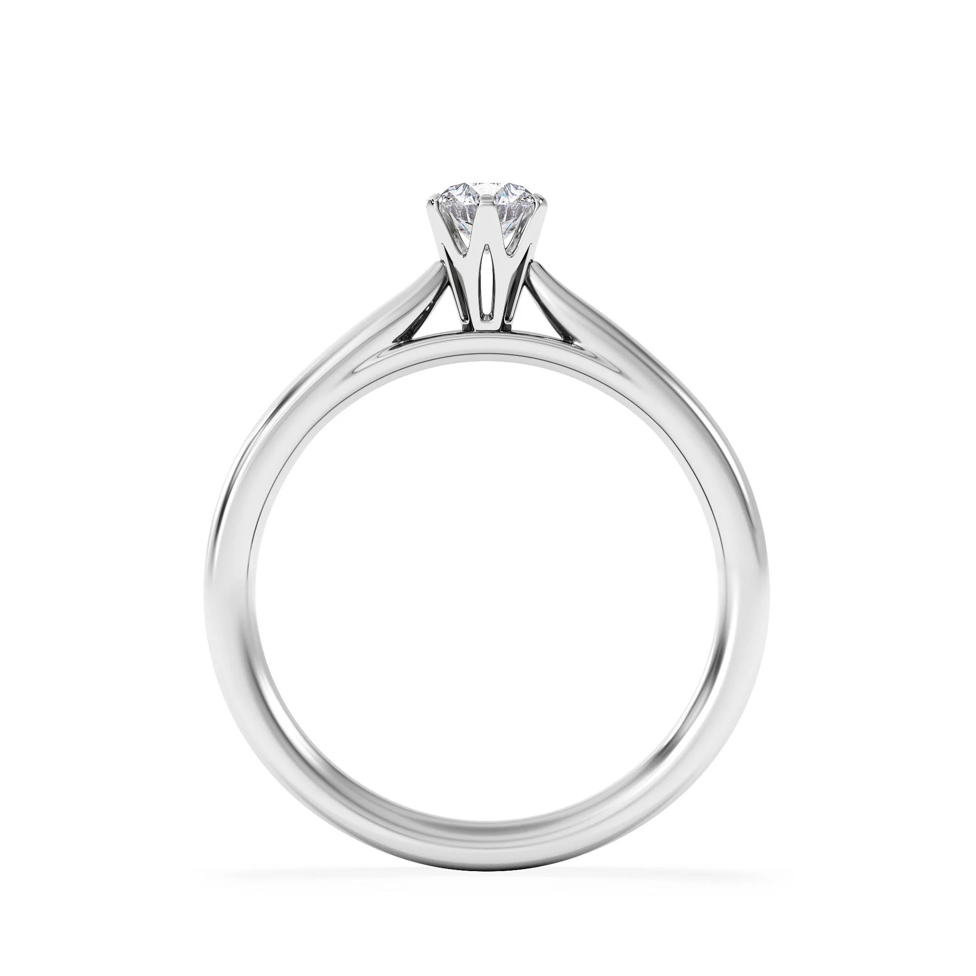 Engagement Ring High Set Chloe 0.33ct Lab Diamond G/Vs in 18KW Gold - Image 3