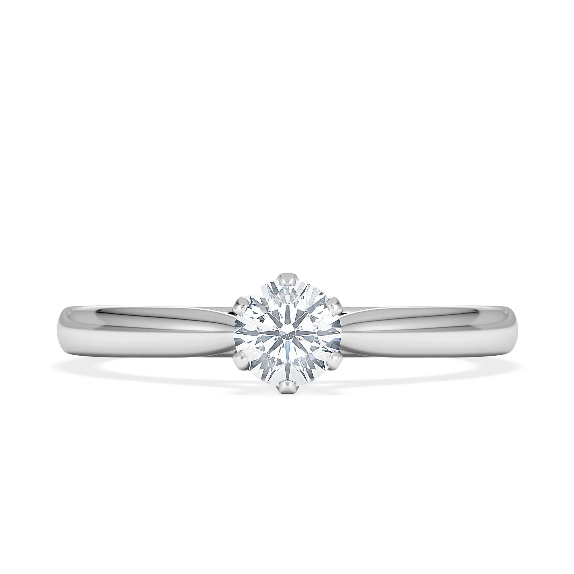 Engagement Ring High Set Chloe 0.33ct Lab Diamond G/Vs in 18KW Gold - Image 6