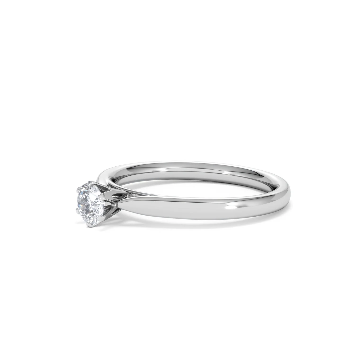 Engagement Ring High Set Chloe 0.33ct Lab Diamond G/Vs in 18KW Gold - Image 77
