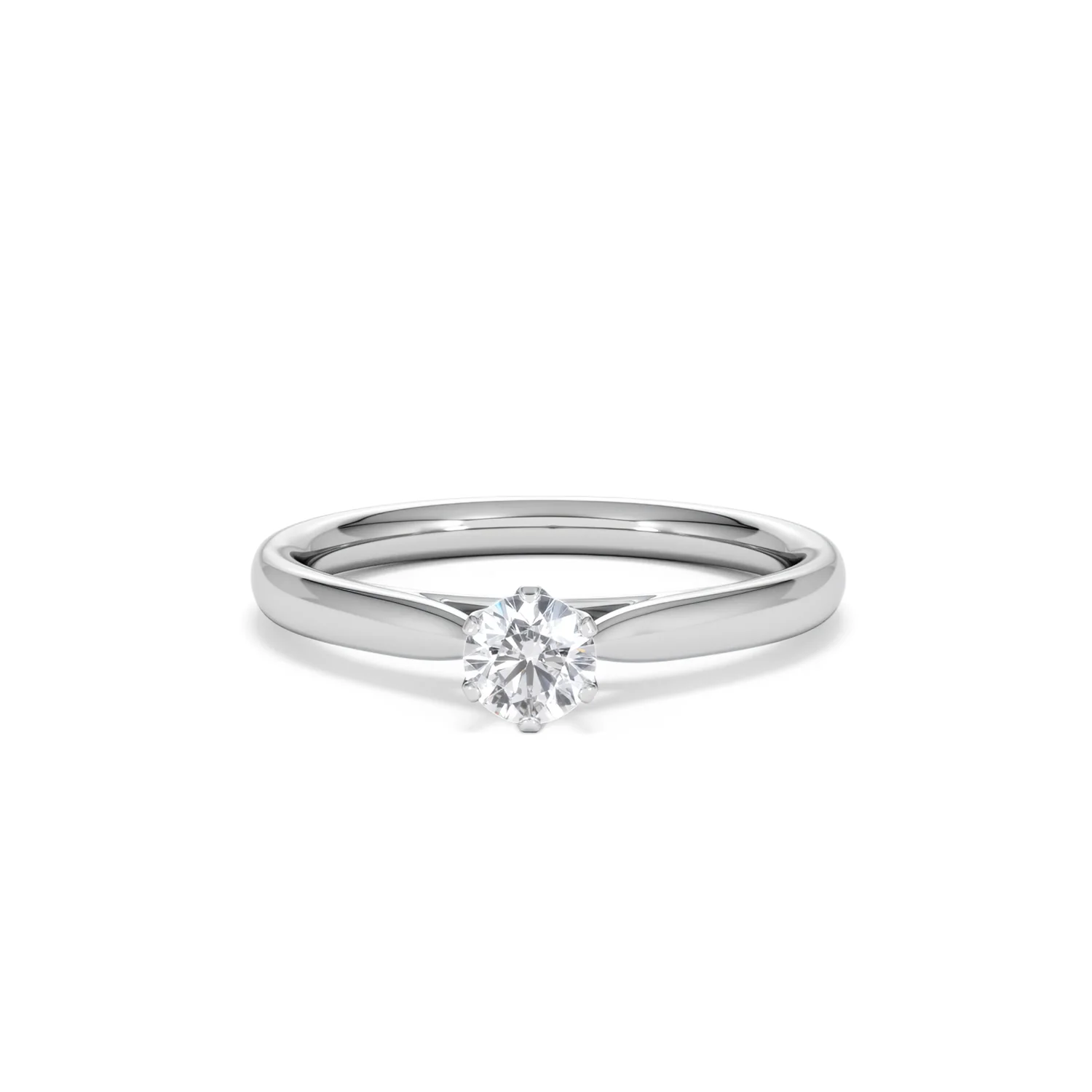Engagement Ring High Set Chloe 0.33ct Lab Diamond G/Vs in 18KW Gold - Image 87
