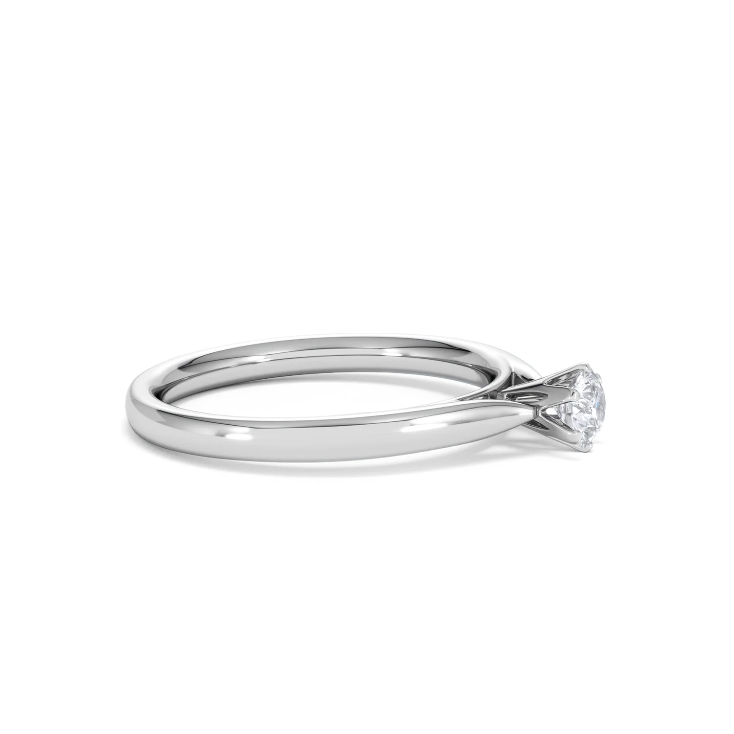 Engagement Ring High Set Chloe 18K White Gold Diamond 0.25CT H/SI - Image 23