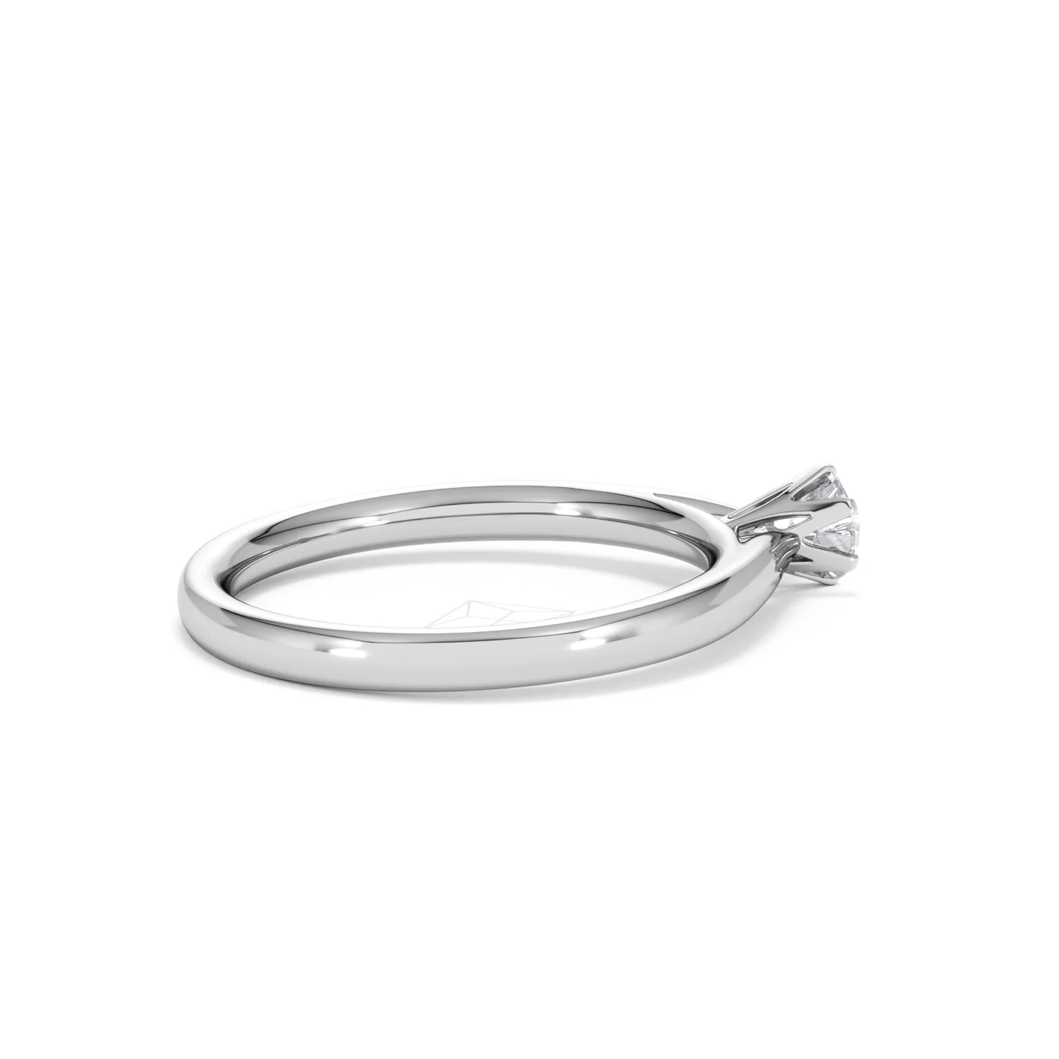 Engagement Ring High Set Chloe 18K White Gold Diamond 0.25CT H/SI - Image 33