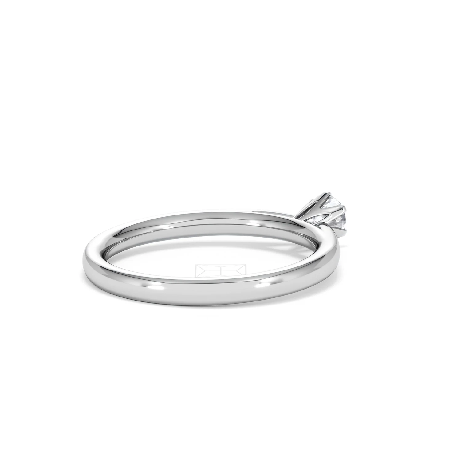 Engagement Ring High Set Chloe 18K White Gold Diamond 0.25CT H/SI - Image 38