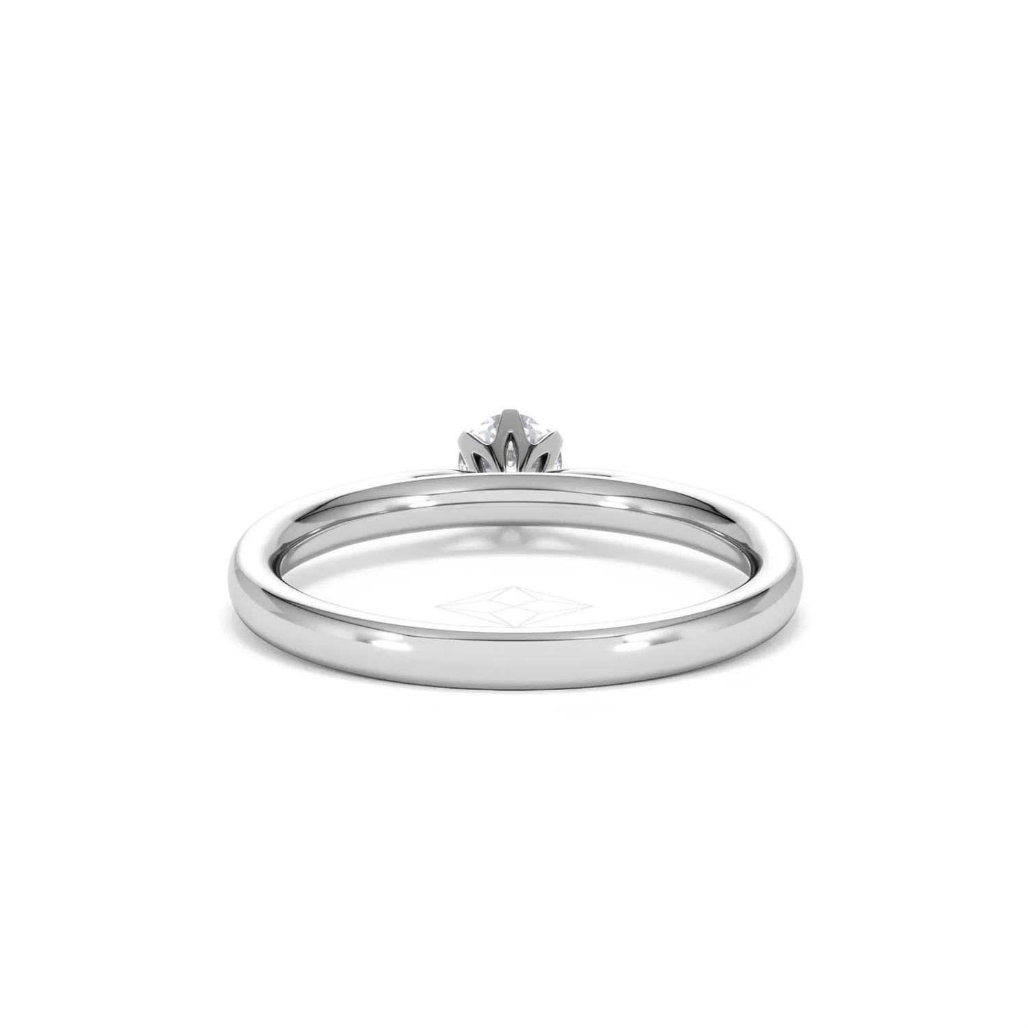 Engagement Ring High Set Chloe 18K White Gold Diamond 0.25CT H/SI - Image 48
