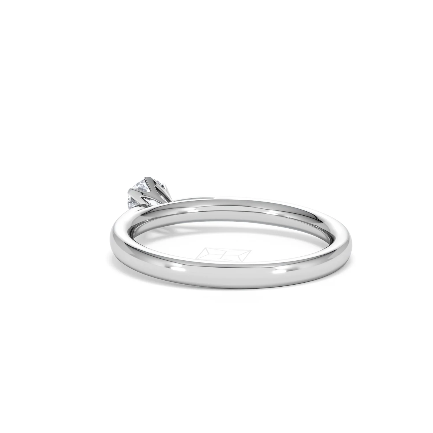 Engagement Ring High Set Chloe 18K White Gold Diamond 0.25CT H/SI - Image 55