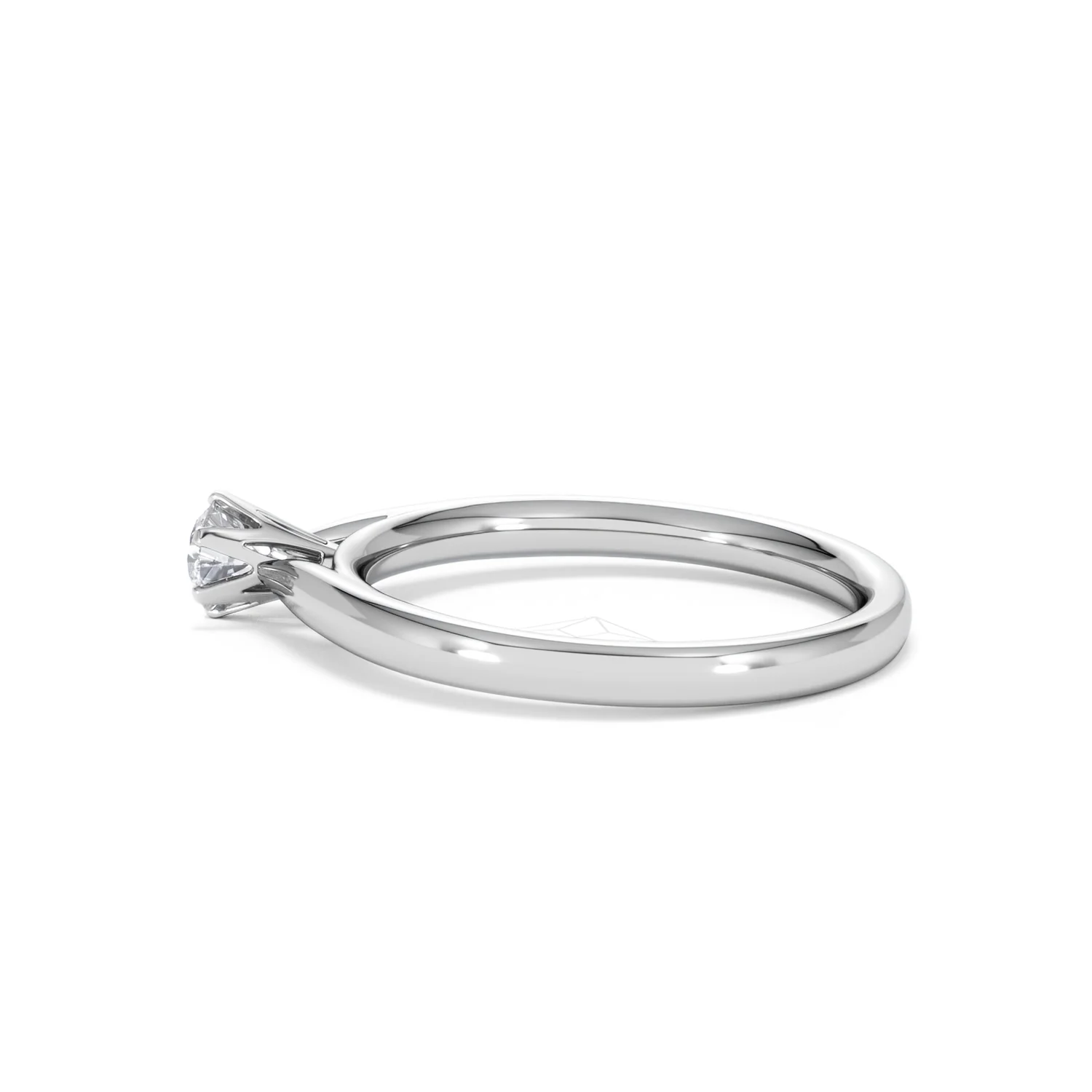 Engagement Ring High Set Chloe 18K White Gold Diamond 0.25CT H/SI - Image 65