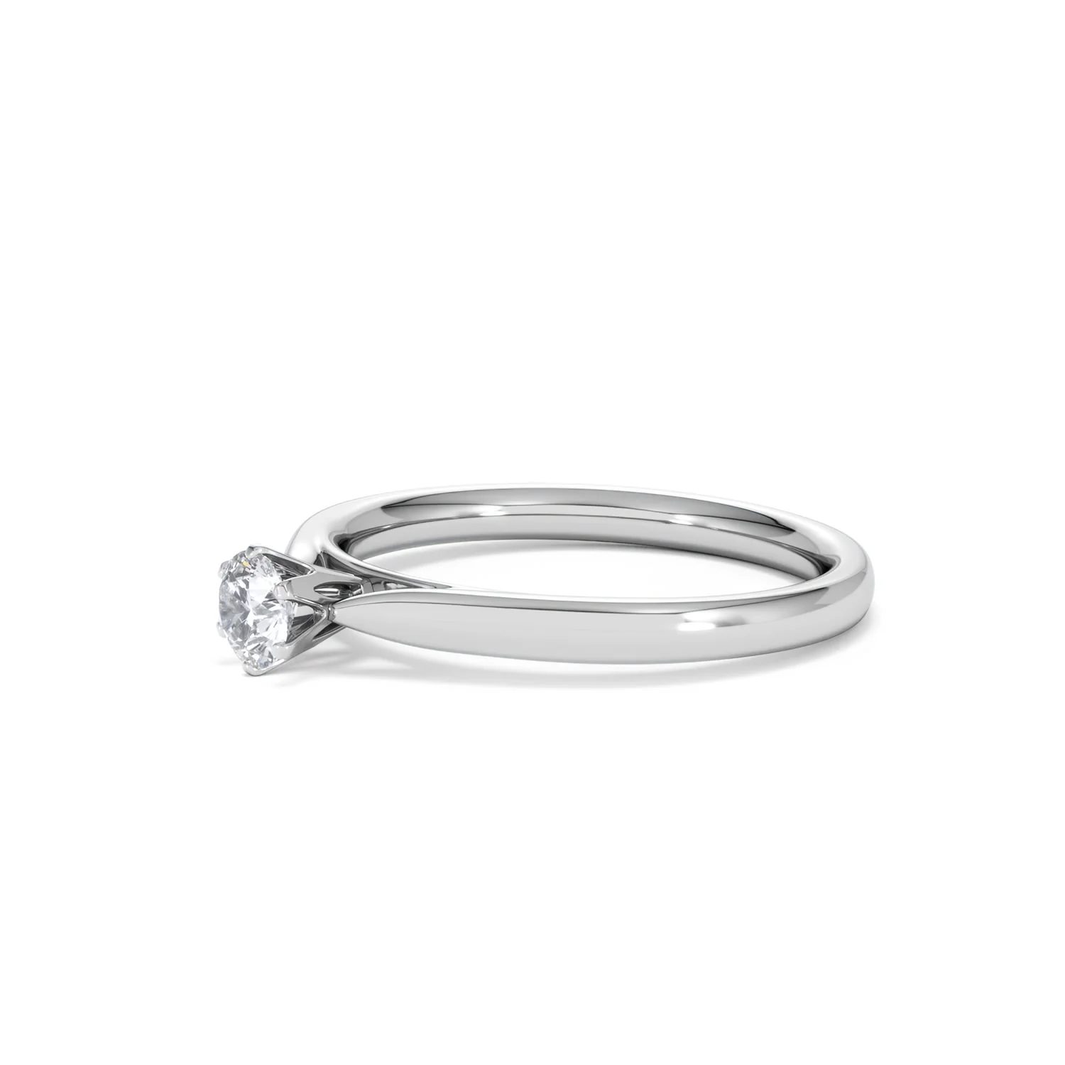 Engagement Ring High Set Chloe 18K White Gold Diamond 0.25CT H/SI - Image 76
