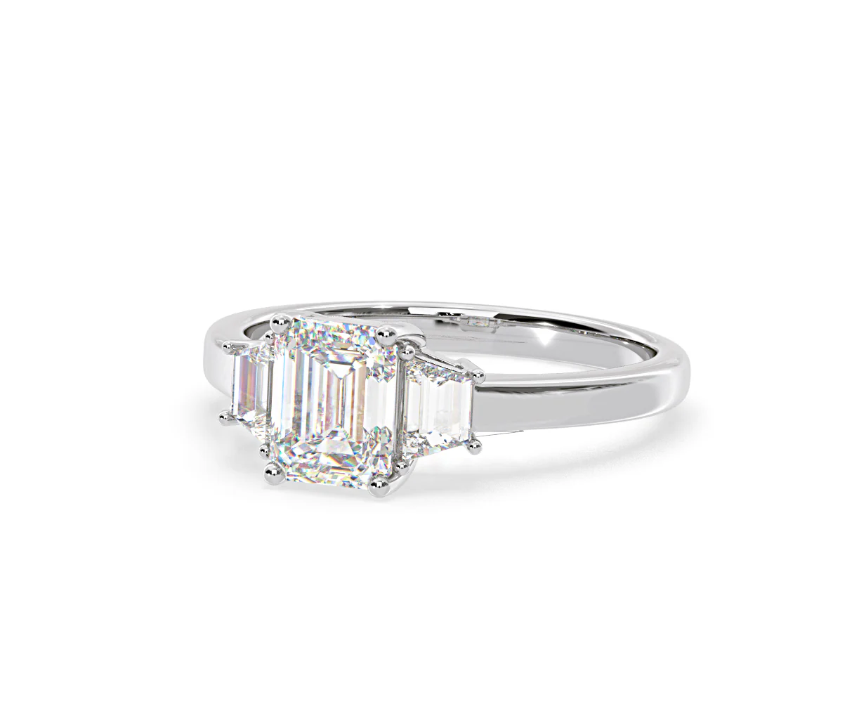 Erika Lab Diamond 1.70ct Emerald Cut Ring in 18K White Gold F/VS1 - Image 12