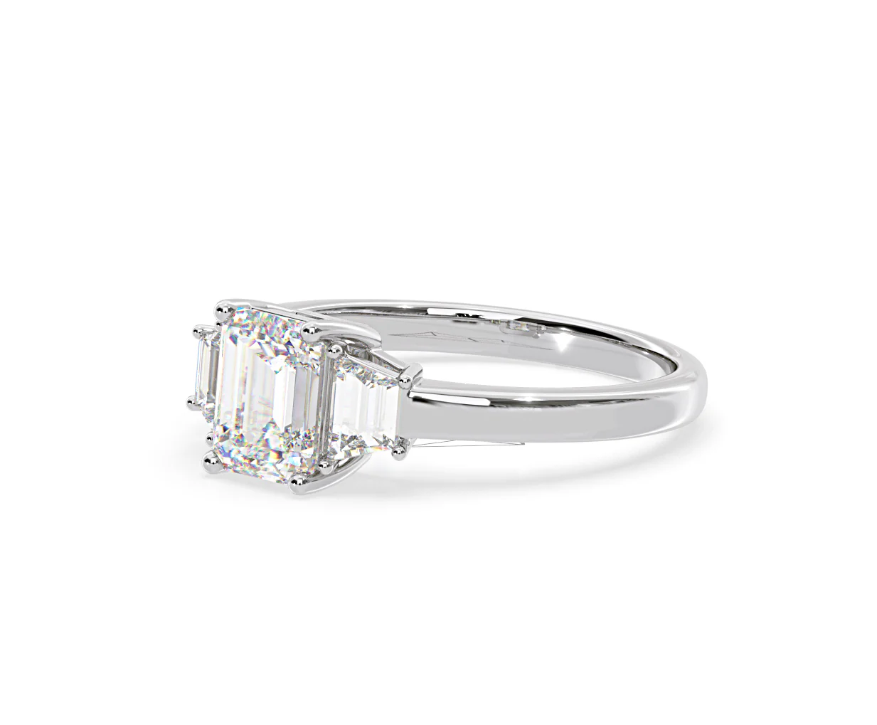 Erika Lab Diamond 1.70ct Emerald Cut Ring in 18K White Gold F/VS1 - Image 16