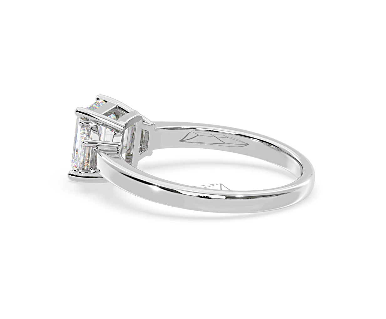 Erika Lab Diamond 1.70ct Emerald Cut Ring in 18K White Gold F/VS1 - Image 32