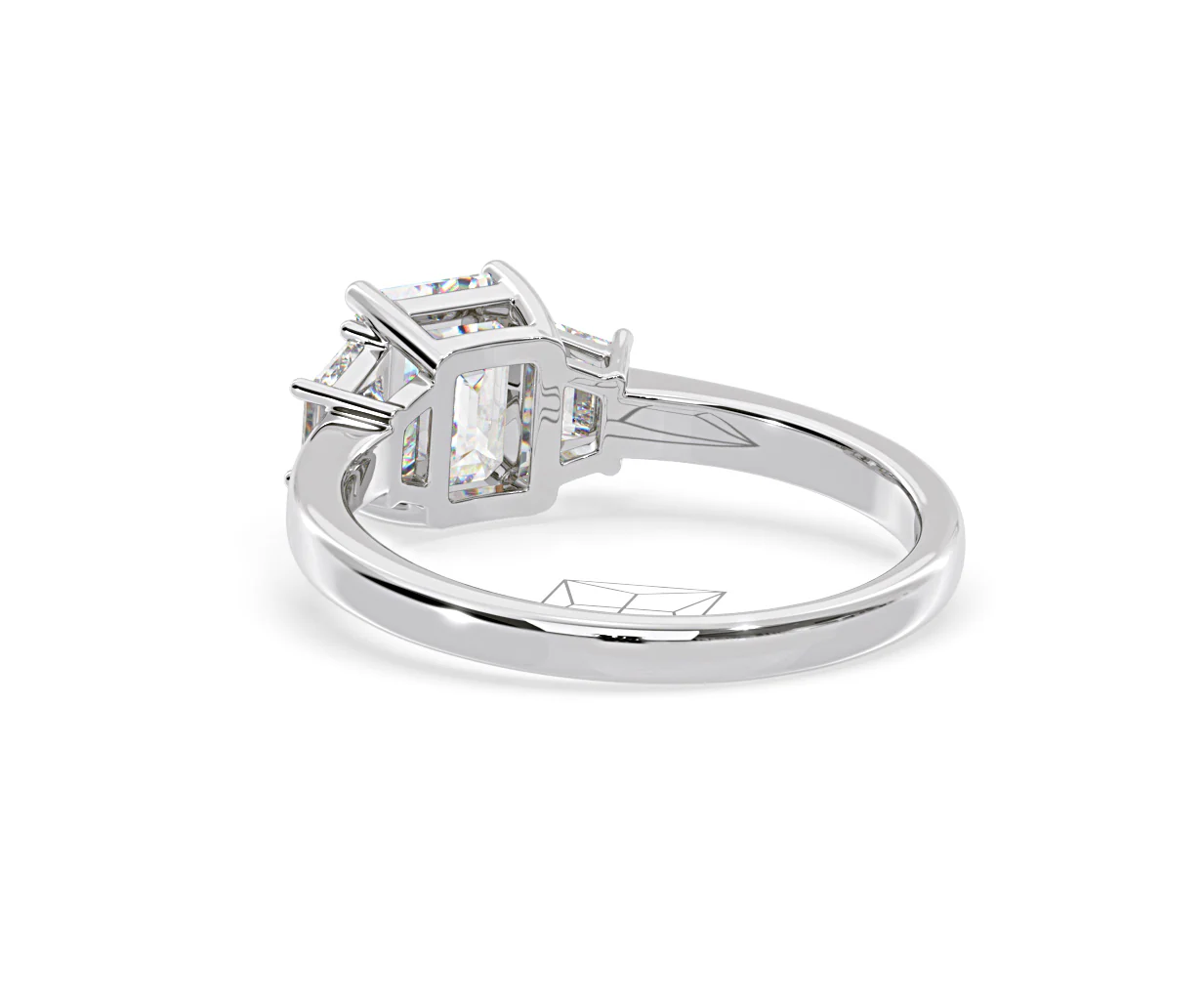 Erika Lab Diamond 1.70ct Emerald Cut Ring in 18K White Gold F/VS1 - Image 40