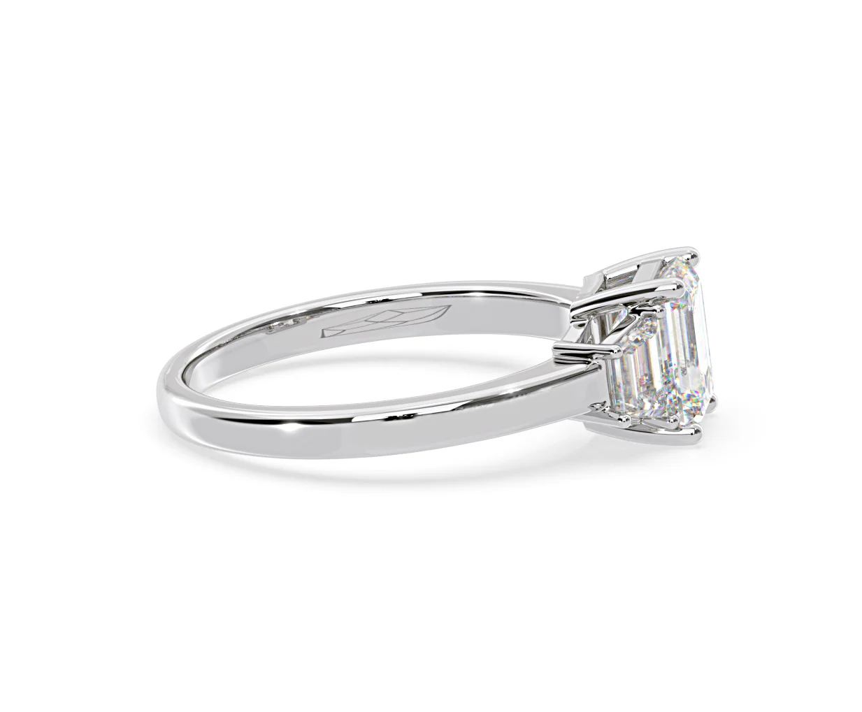Erika Lab Diamond 1.70ct Emerald Cut Ring in 18K White Gold F/VS1 - Image 68