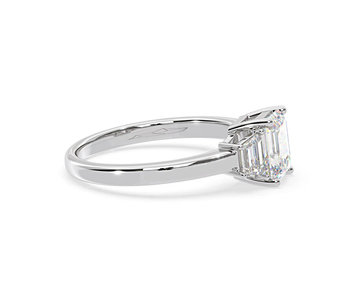 Erika Lab Diamond 1.70ct Emerald Cut Ring in 18K White Gold F/VS1 - Image 70