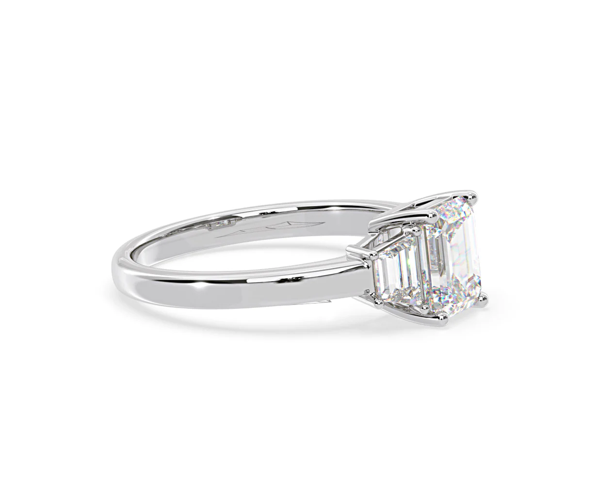 Erika Lab Diamond 1.70ct Emerald Cut Ring in 18K White Gold F/VS1 - Image 73