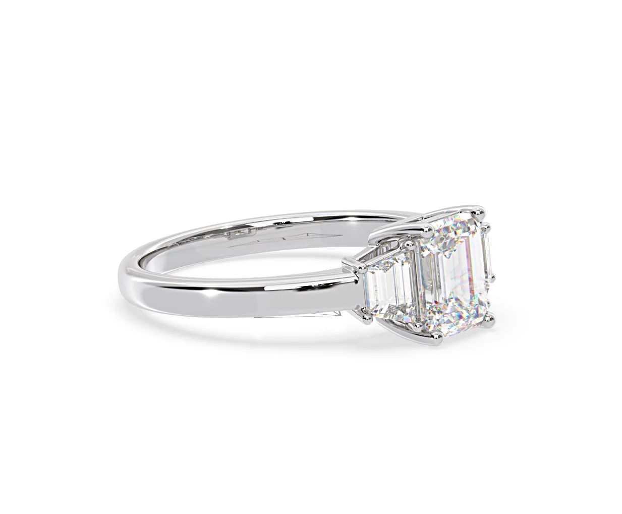 Erika Lab Diamond 1.70ct Emerald Cut Ring in 18K White Gold F/VS1 - Image 75