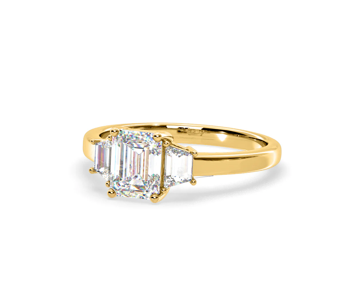 Erika Lab Diamond 1.70ct Emerald Cut Ring in 18K Yellow Gold F/VS1 - Image 12