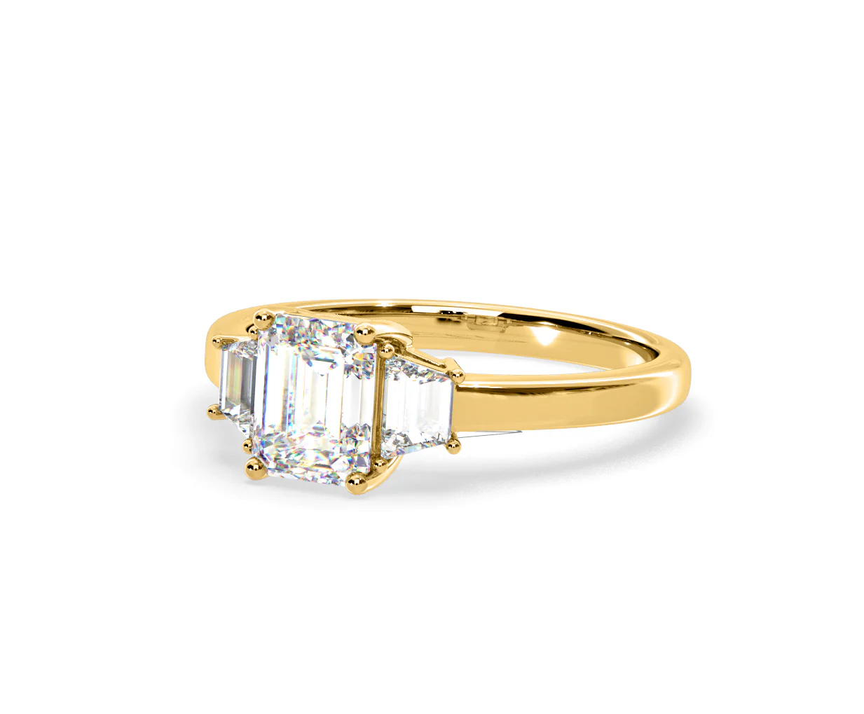 Erika Lab Diamond 1.70ct Emerald Cut Ring in 18K Yellow Gold F/VS1 - Image 13
