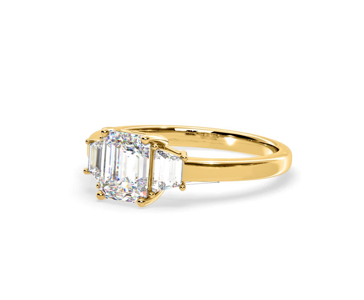 Erika Lab Diamond 1.70ct Emerald Cut Ring in 18K Yellow Gold F/VS1 - Image 14