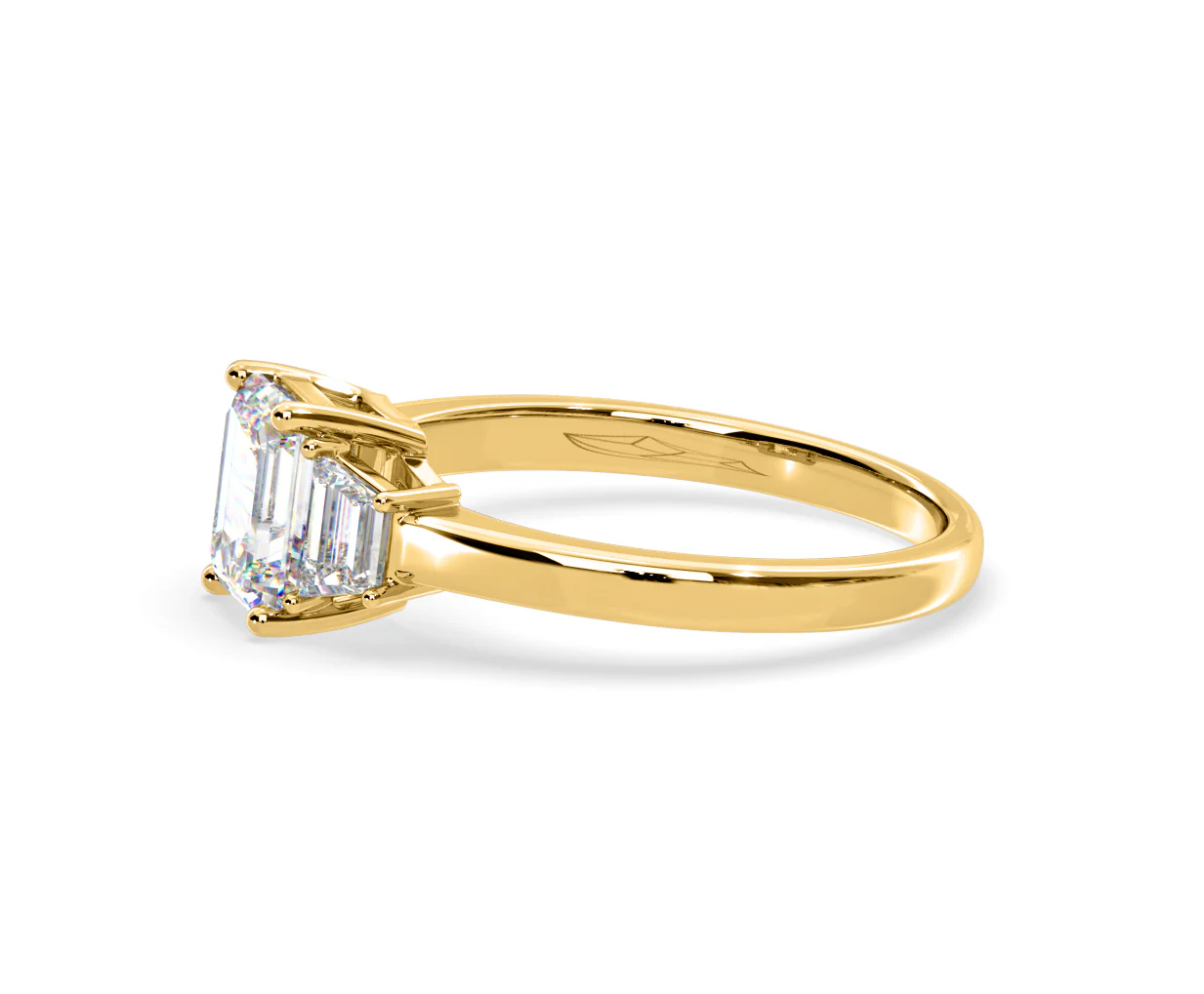 Erika Lab Diamond 1.70ct Emerald Cut Ring in 18K Yellow Gold F/VS1 - Image 23