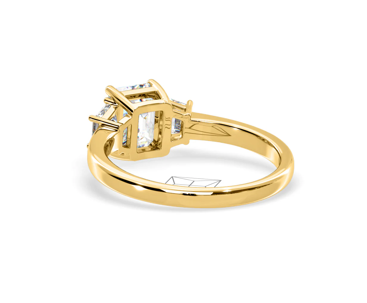 Erika Lab Diamond 1.70ct Emerald Cut Ring in 18K Yellow Gold F/VS1 - Image 40