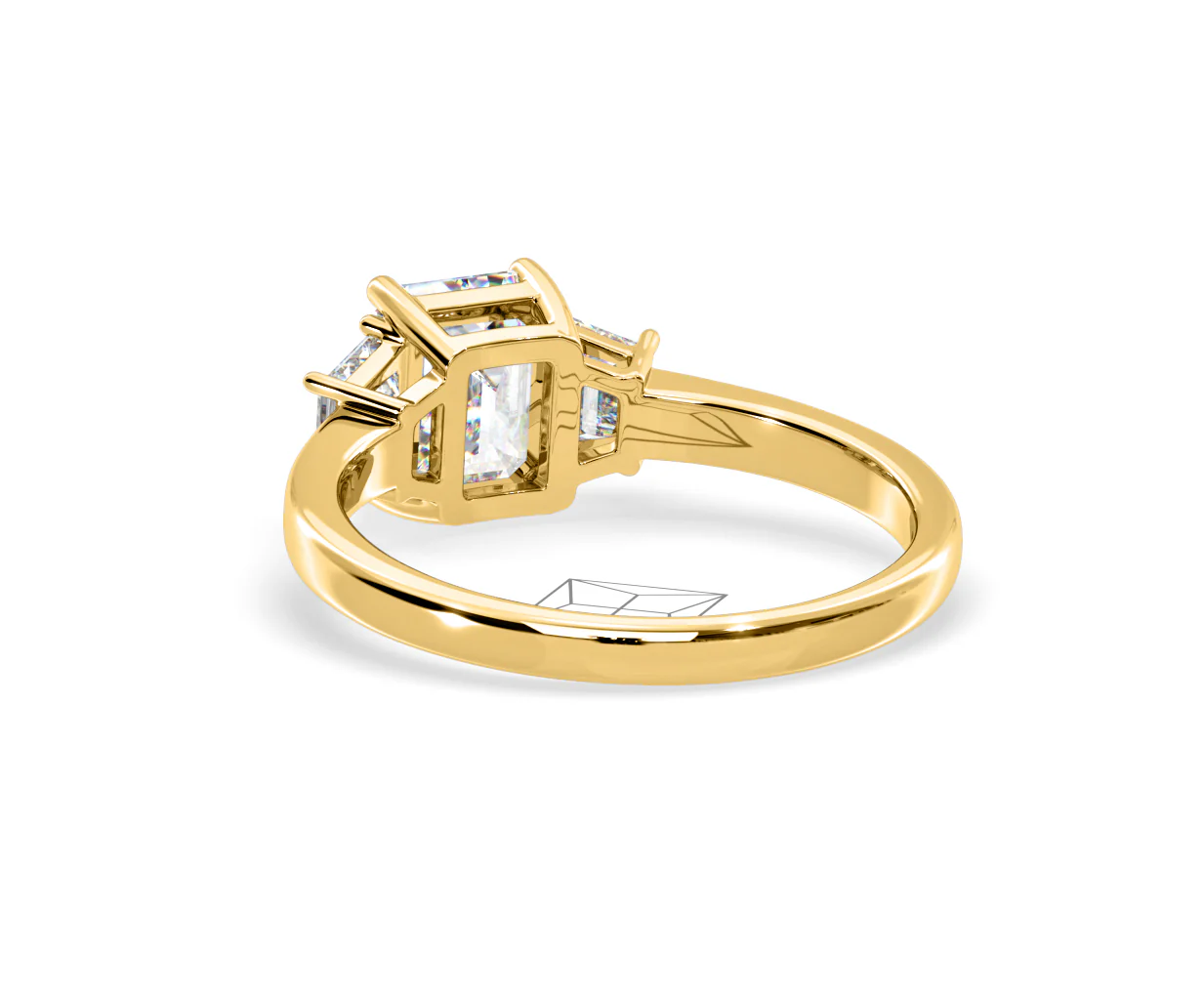 Erika Lab Diamond 1.70ct Emerald Cut Ring in 18K Yellow Gold F/VS1 - Image 41