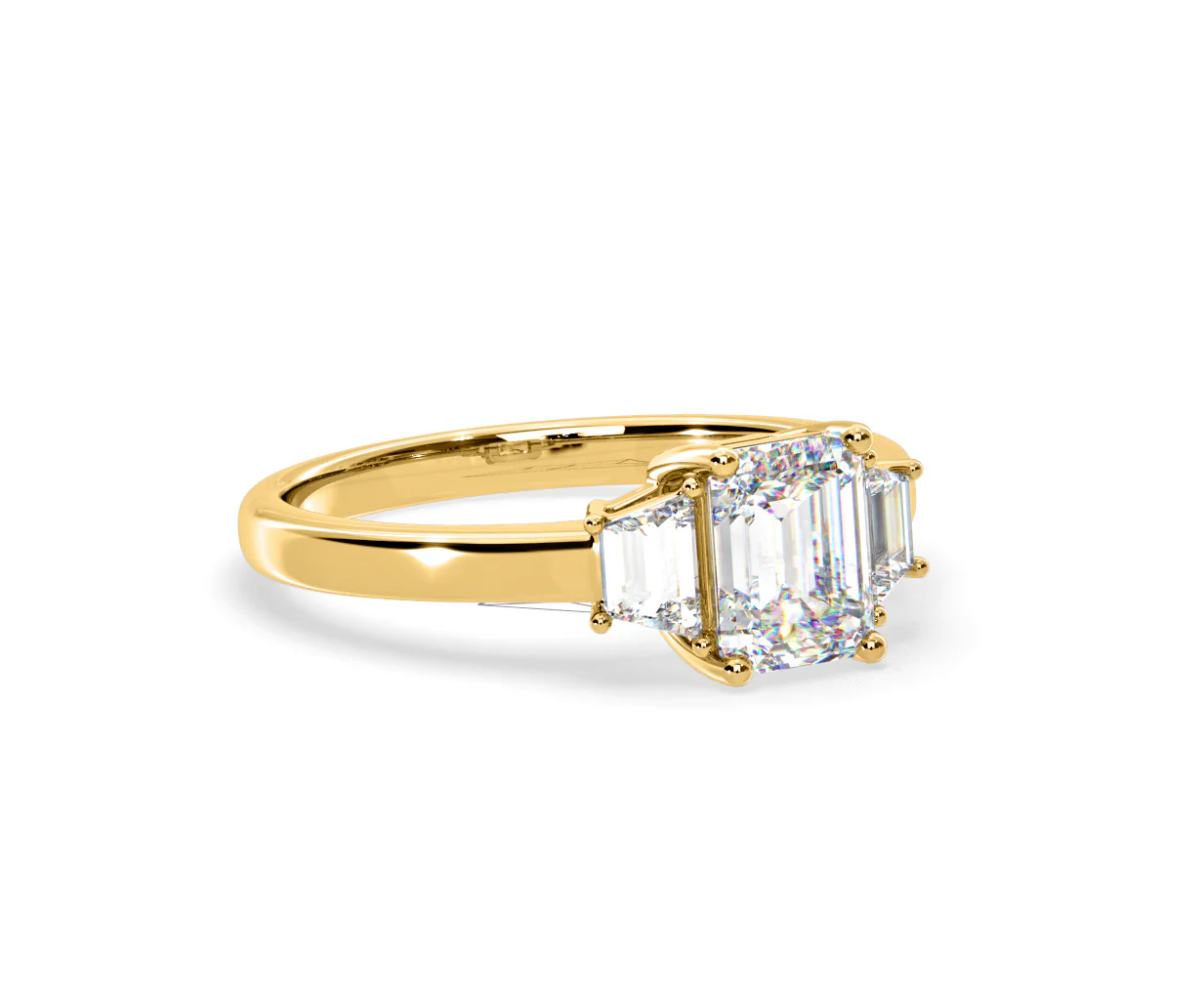 Erika Lab Diamond 1.70ct Emerald Cut Ring in 18K Yellow Gold F/VS1 - Image 79