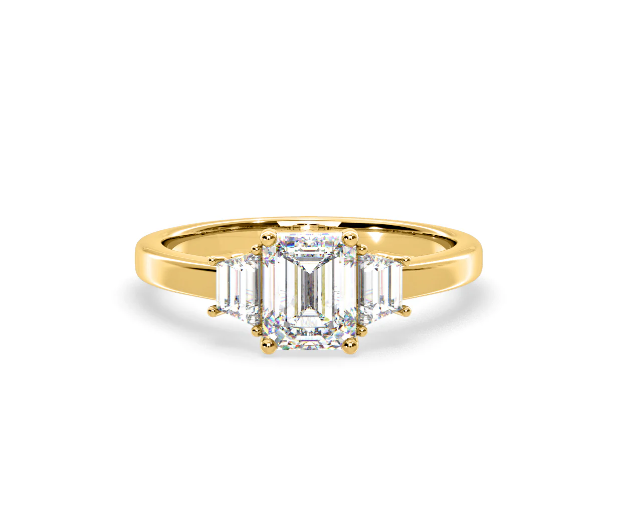 Erika Lab Diamond 1.70ct Emerald Cut Ring in 18K Yellow Gold F/VS1 - Image 86