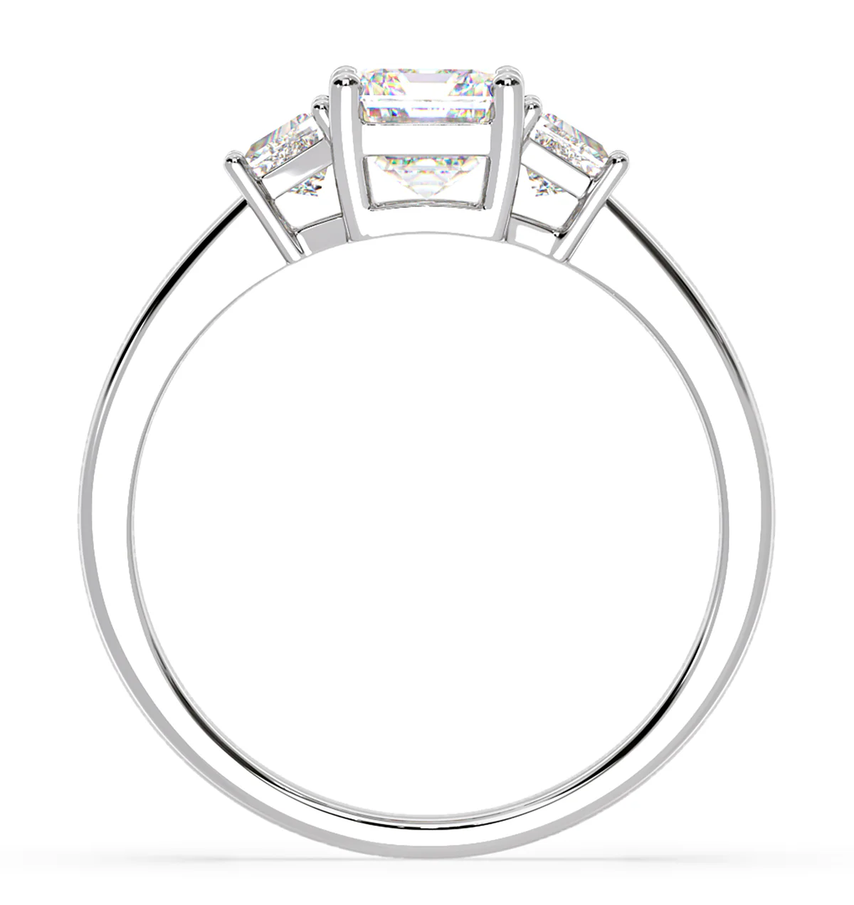 Erika Lab Diamond 1.70ct Emerald Cut Ring in Platinum F/VS1 - Image 3