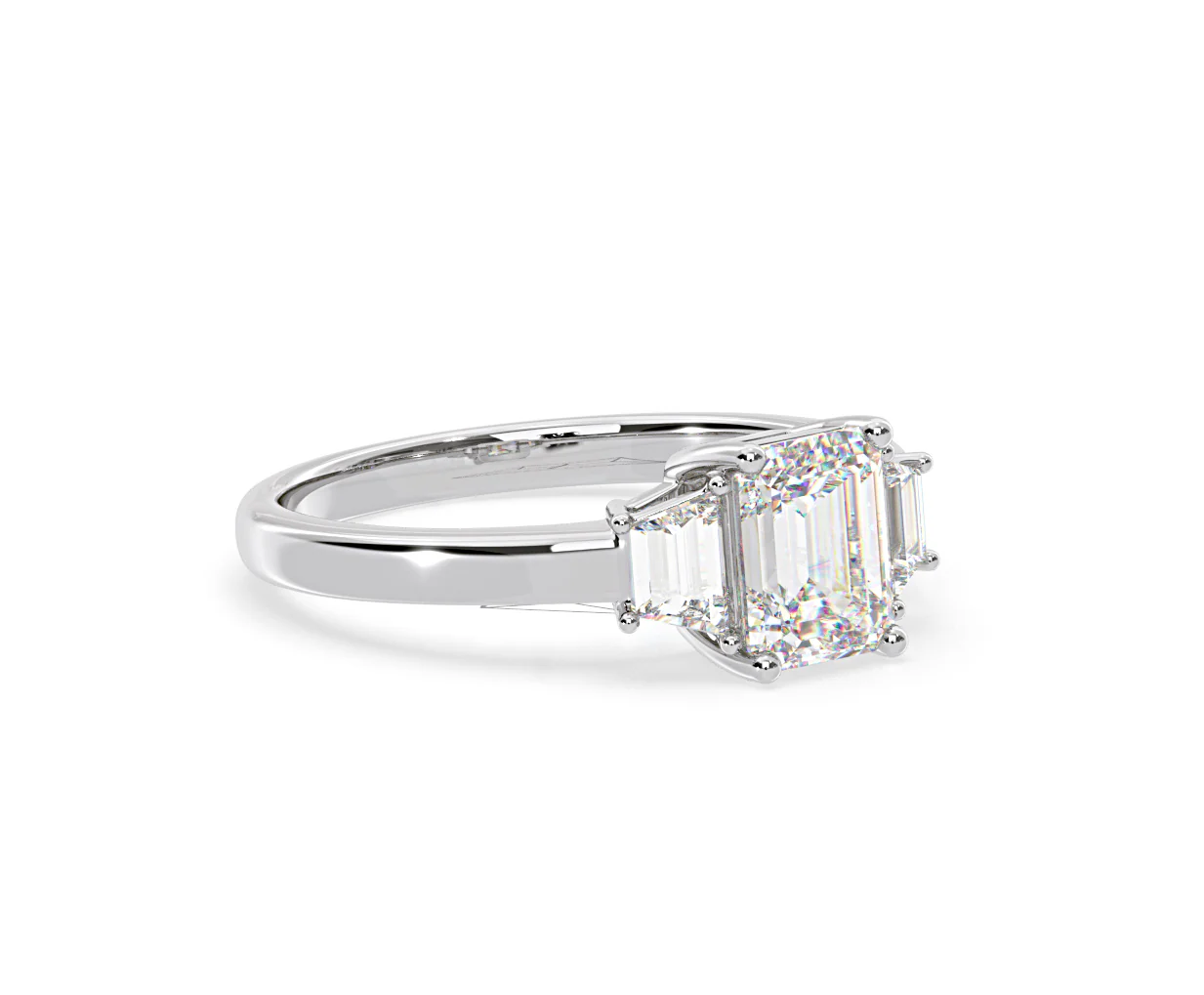 Erika Lab Diamond 1.70ct Emerald Cut Ring in Platinum F/VS1 - Image 78
