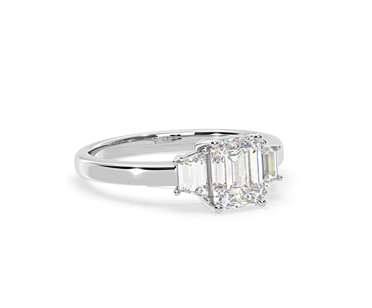 Erika Lab Diamond 1.70ct Emerald Cut Ring in Platinum F/VS1 - Image 80