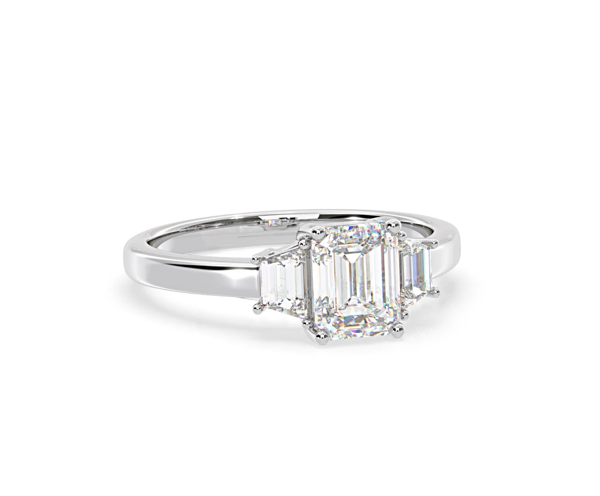 Erika Lab Diamond 1.70ct Emerald Cut Ring in Platinum F/VS1 - Image 82