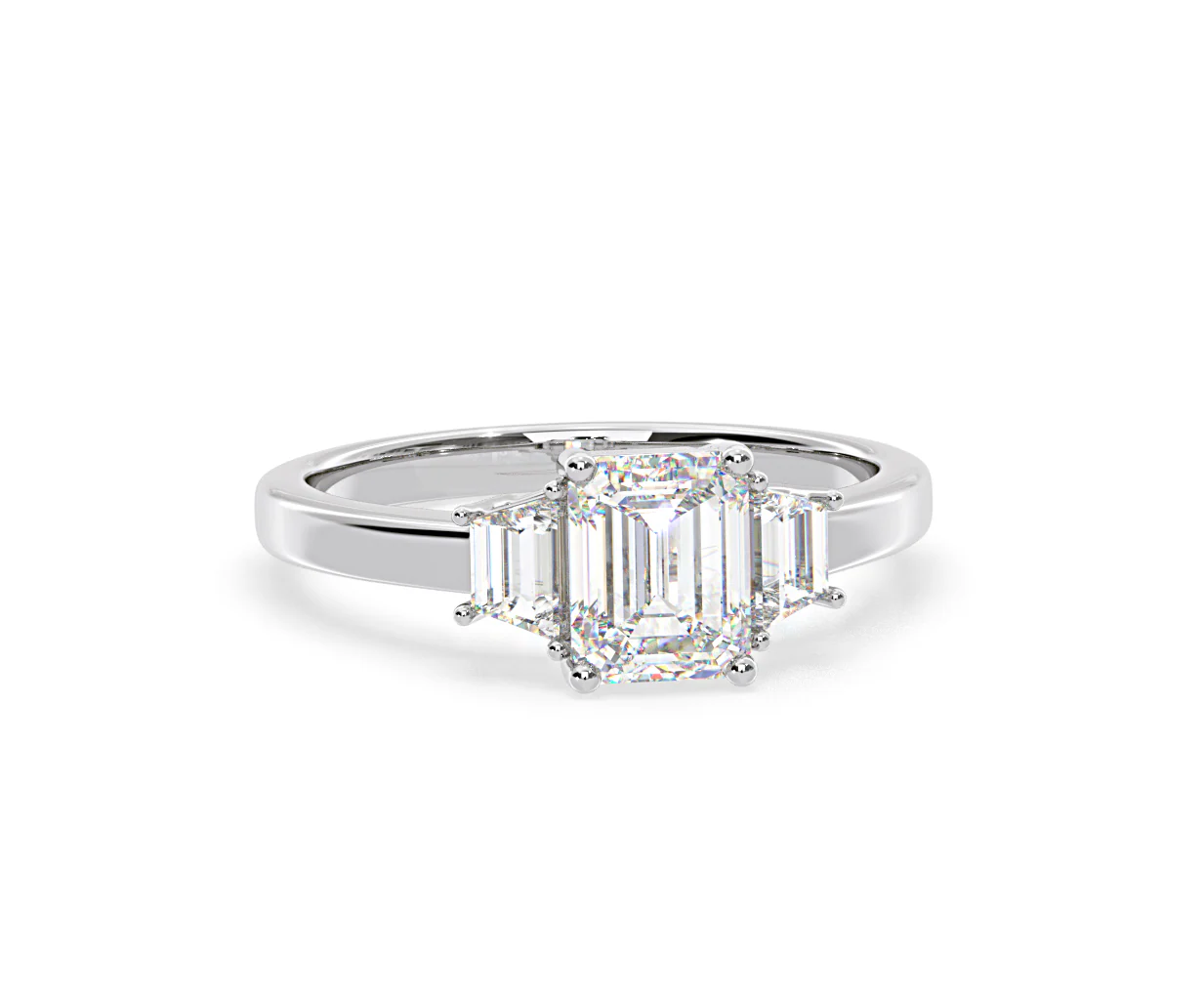 Erika Lab Diamond 1.70ct Emerald Cut Ring in Platinum F/VS1 - Image 84