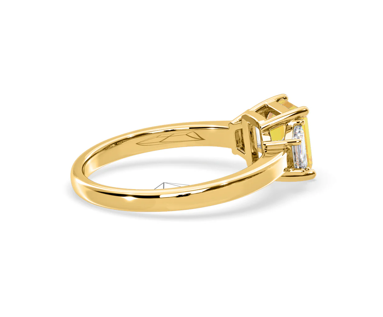Erika Yellow Lab Diamond 1.70ct Emerald Cut Ring in 18K Yellow Gold - Elara Collection - Image 61
