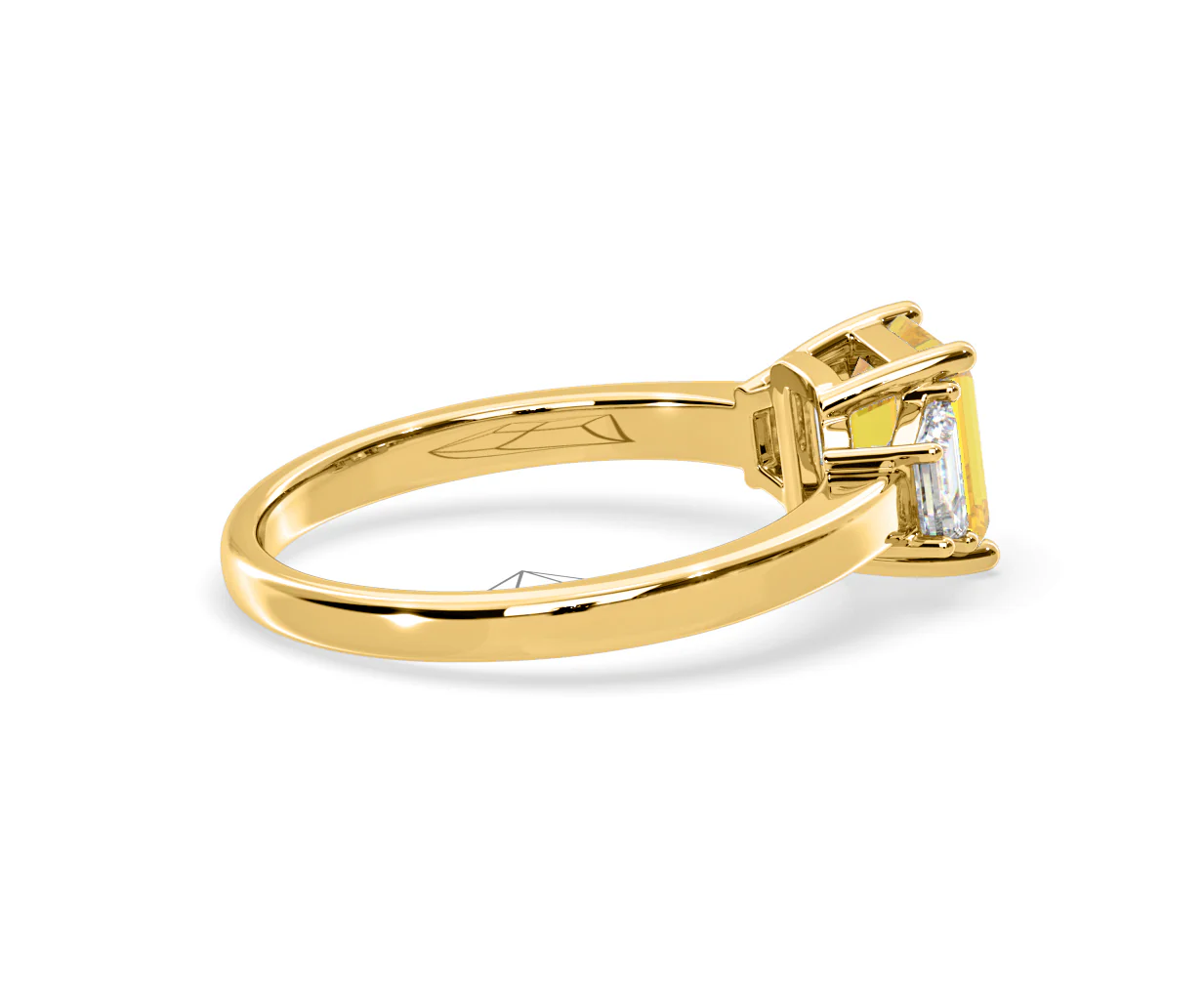 Erika Yellow Lab Diamond 1.70ct Emerald Cut Ring in 18K Yellow Gold - Elara Collection - Image 62