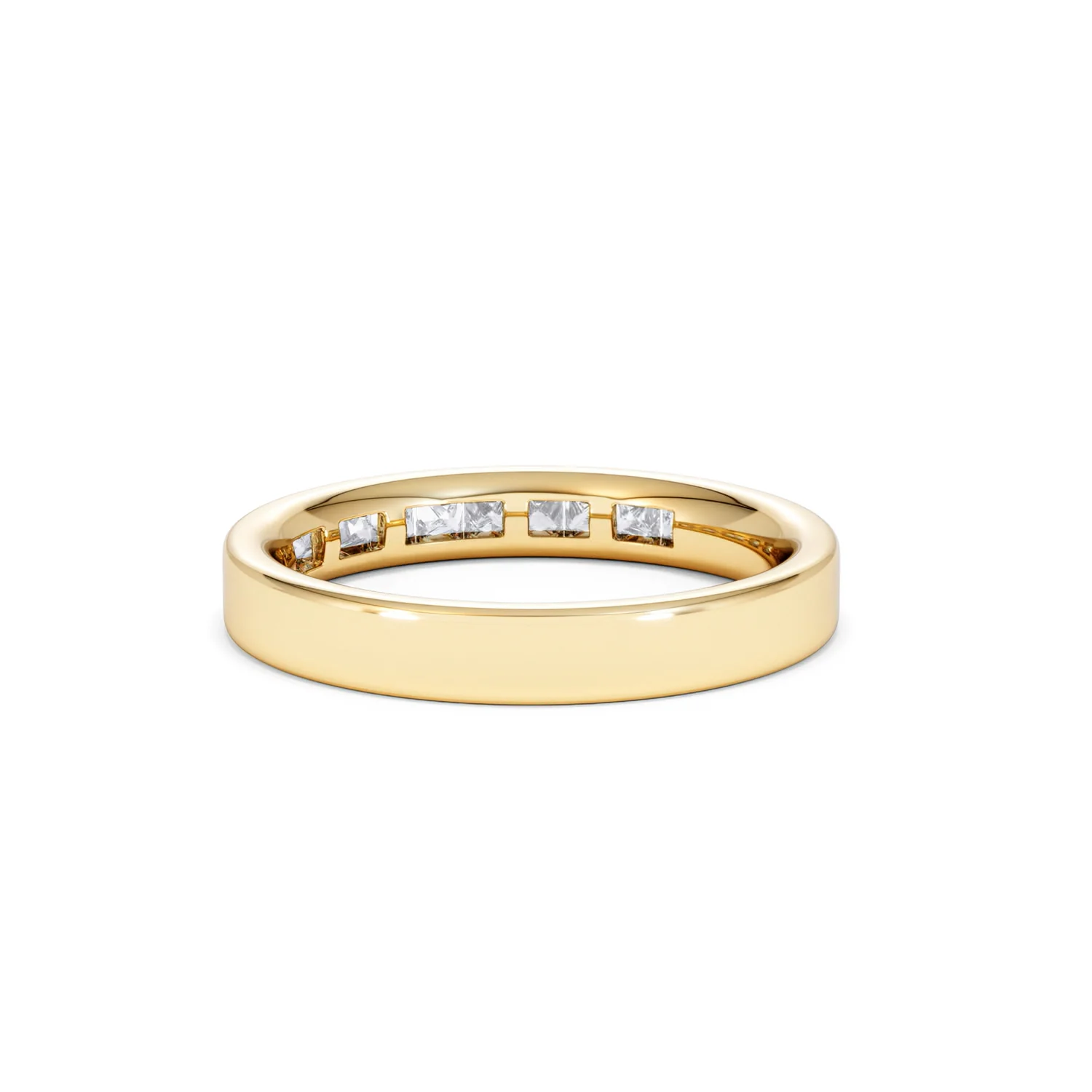Eterna Lab Diamond Princess Cut Half Eternity Ring 0.50ct F/VS in 9K Gold - Image 56